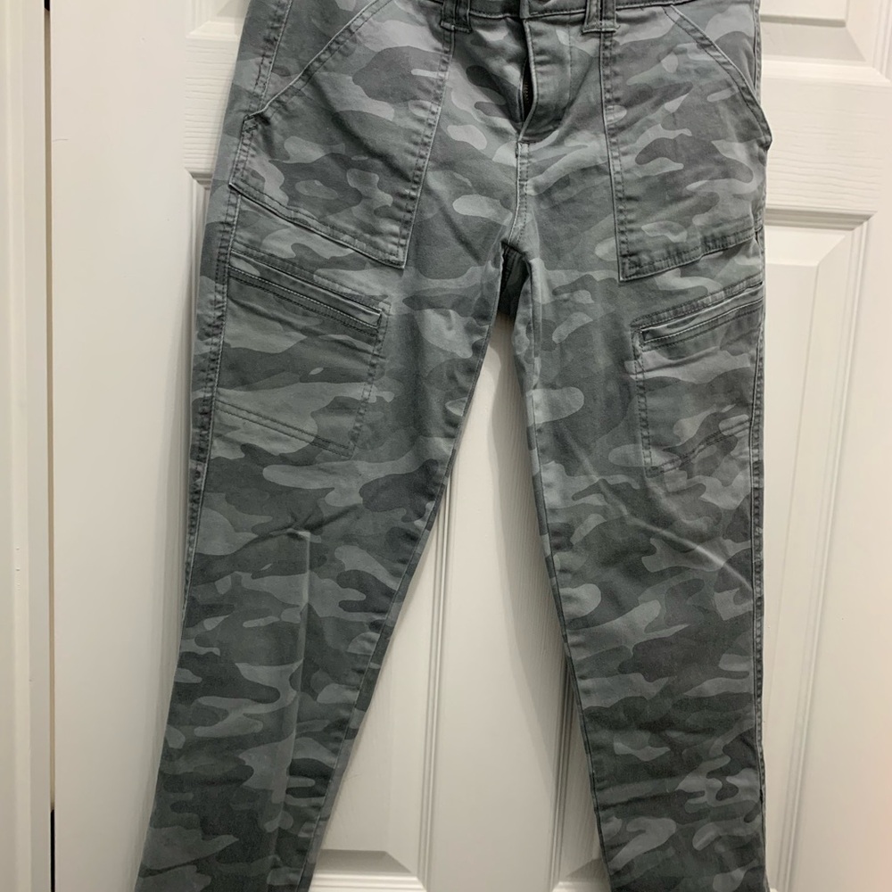 Democracy Green/Gray Straight Leg Pants
